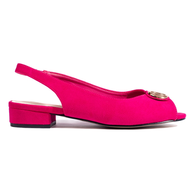 Damsandaler i fuchsia mocka rosa
