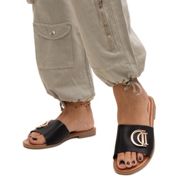 Svarta flip flops med Almeita-spänne