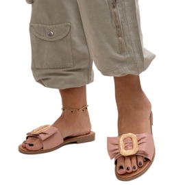 Rosa flipflops med Limera-spänne