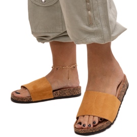 Klassiska flip-flops med Matilte korksula brun