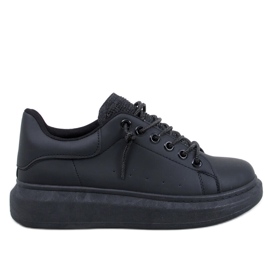 Brans All Black wedge sneakers svart