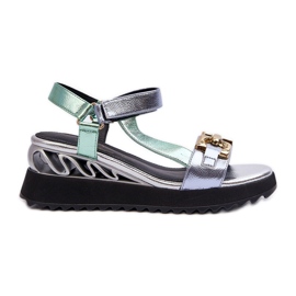 S.Barski Kilsandaler för kvinnor D&amp;A CR954 Grön