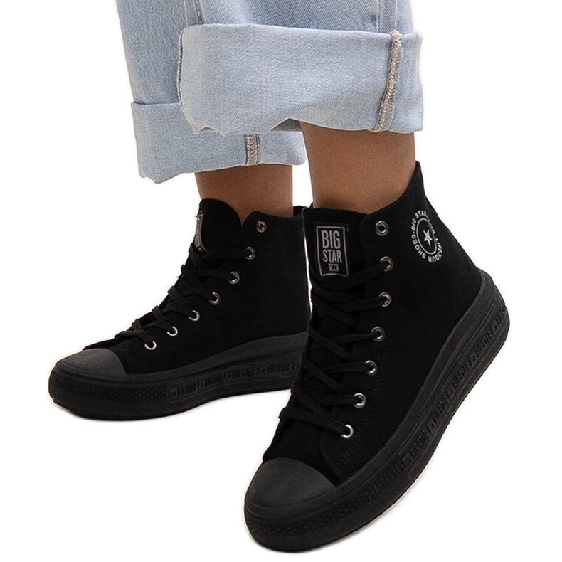 Svarta high-top sneakers Big Star LL274A182
