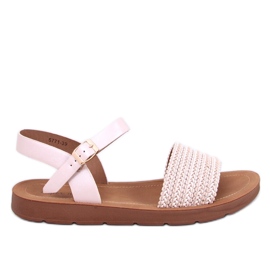 Salinon OFF-WHITE sandaler i boho-stil beige