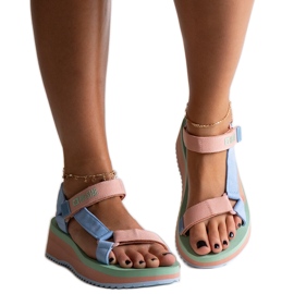 Färgglada Big Star NN274A055 sandaler blå