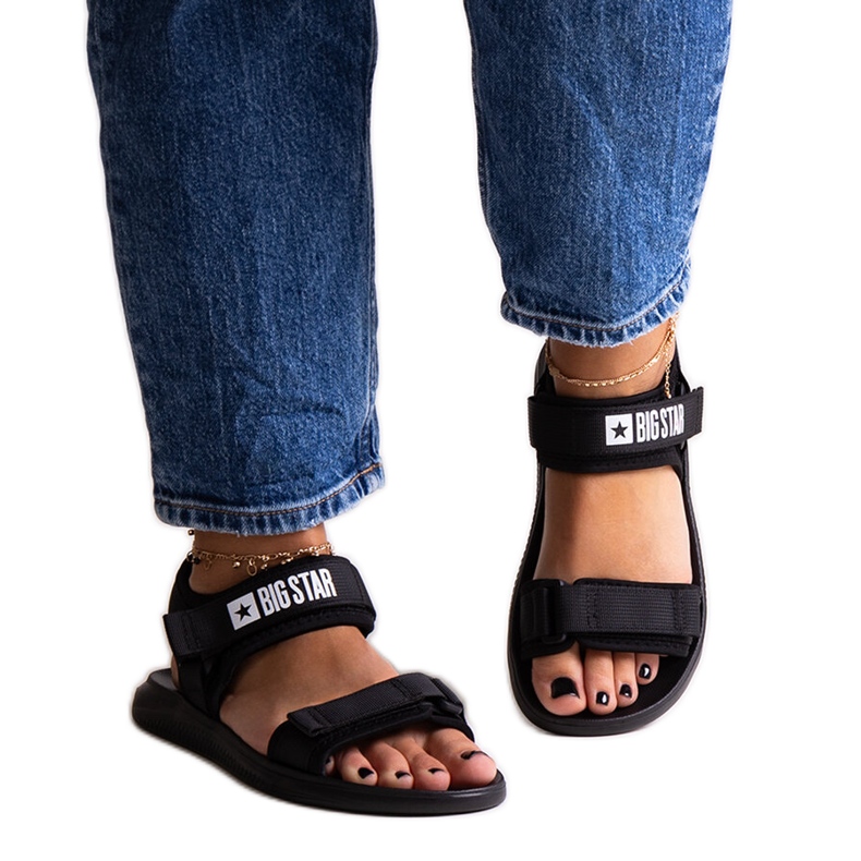 Svarta sportsandaler Big Star HH274A024