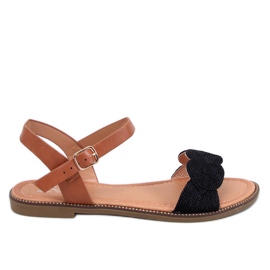 Tavani Black platta sandaler svart