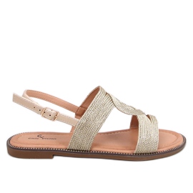 Vernay Gold damsandaler gyllene