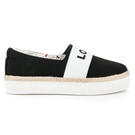 Kylie Love &amp; Peace Espadrilles svart