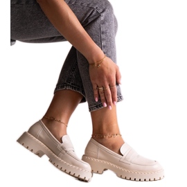 Beige läderskor Big Star LL274457