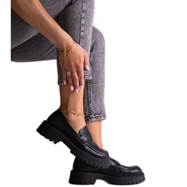 Svarta läderskor Big Star LL274458