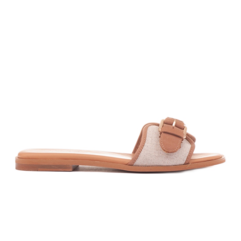 Marco Shoes Fibbia flipflops beige
