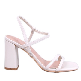 Borelli Beige stabila klacksandaler