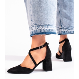 Dampumps i mocka från Sergio Leone svart