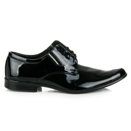 Lucca Lackade formella skor svart