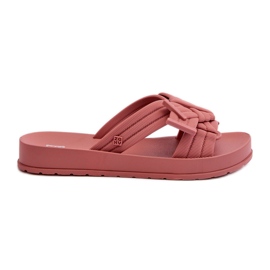 Doftande damflip-flops med platt sula ZAXY LL285097 Dirty Pink rosa