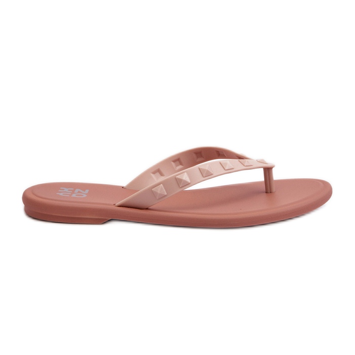 Platta flexibla flip-flops för kvinnor ZAXY JJ285298 Rosa