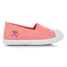 Flickors elastiska sneakers rosa