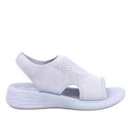 Aldos Grey mjuka genombrutna sandaler grå