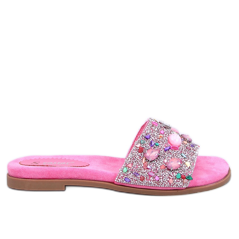 Abriel Fuchsia flipflops i sten rosa