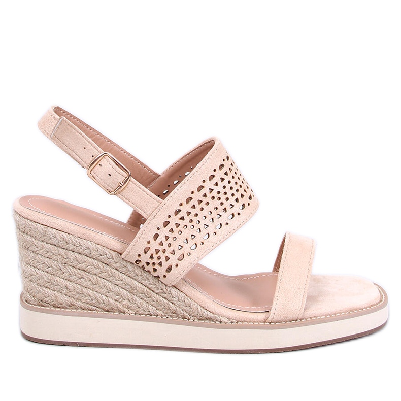 Debeve Beige espadrillesandaler med kil