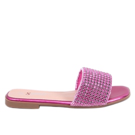 Yanni Fuchsia strass flip-flops rosa