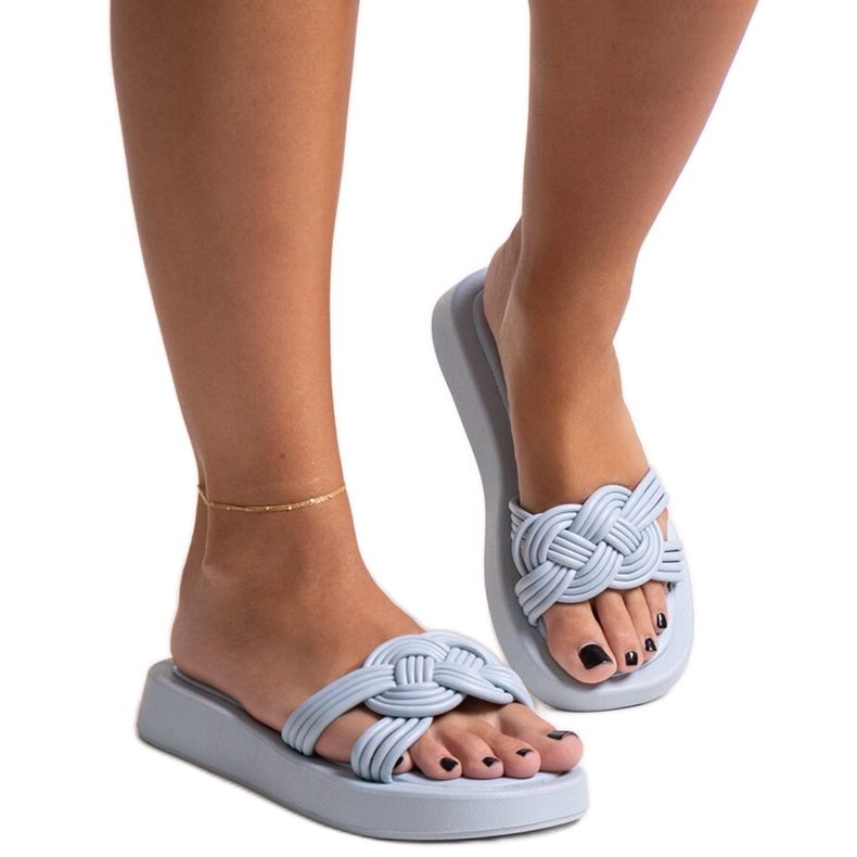 Blå gummitofflor från Ferrei