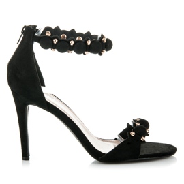 Abloom Sandaler På En Hög Klack svart