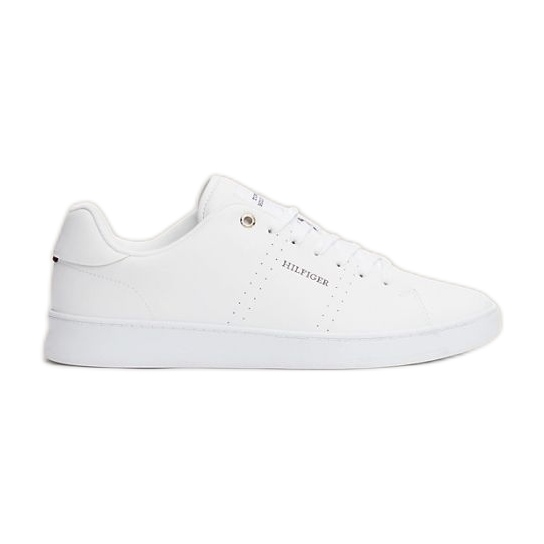 Tommy Hilfiger Court Cupsole Rwb Lth W skor FM0FM04966YBS vit