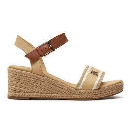 Tommy Hilfiger Webbing Wedge Sandal W FW0FW08044ACR beige