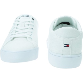 Tommy Hilfiger Hi Vulc Low Canvas M skor FM0FM04882YBS vit