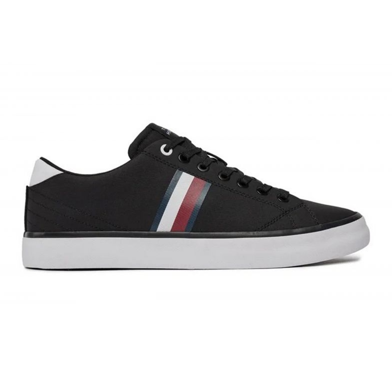 Tommy Hilfiger Hi Vulc Low Stripes Mesh M FM0FM04946BDS skor svart