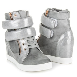 Fashionabla kardborresneakers grå