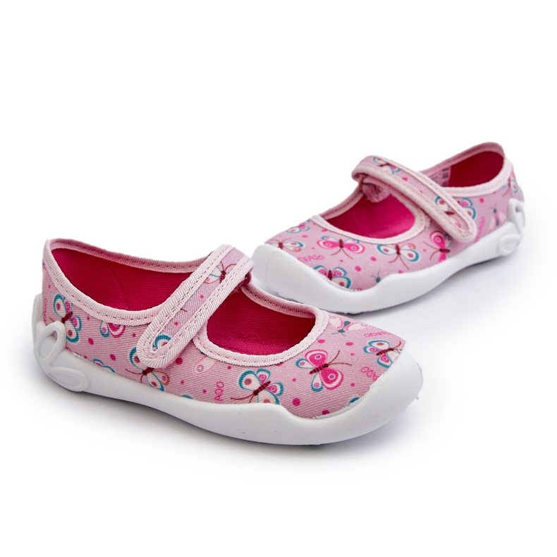 Befado Barnfjärils Ballerina Tofflor 114X523 Rosa