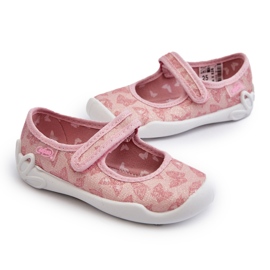 Barn Befado Butterfly Ballerina Tofflor 114X526 Rosa