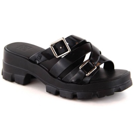 Zaxy doftande nakna högklackade flipflops W NN285043 INT2009A svart