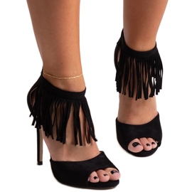 Svarta Molines sandaler med hög klack