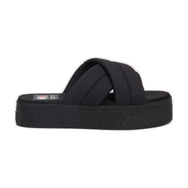 Tommy Hilfiger Bokstäver Flatform Sandal EN0EN02465BDS svart