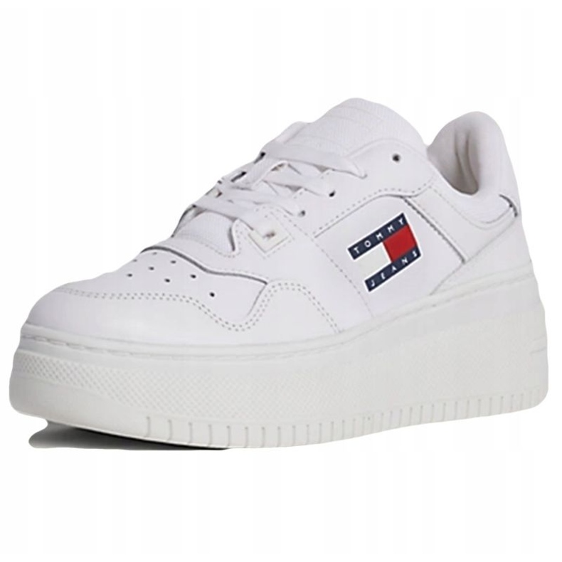 Tommy Hilfiger Retro Basket Flatform Ess Skor EN0EN02506YBS vit