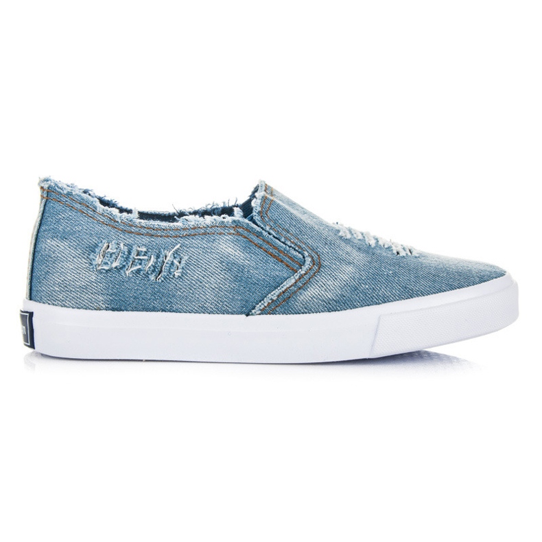 American Club Denim slipons blå