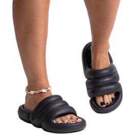 Svarta Haile foam tofflor