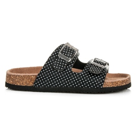 American Club Prickiga tofflor svart