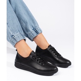 Seastar Svarta snörskor för kvinnor