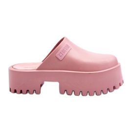 Damflip-flops på en massiv sula Big Star NN274020 Rosa