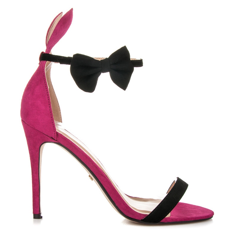 Marquiz Sandaler med öron och rosett rosa