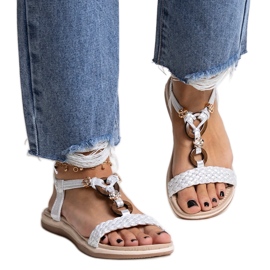 Izodora silverflätade sandaler