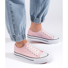 Rosa sneakers för kvinnor
