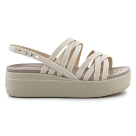 Crocs Brooklyn sandaler med remmar med låg vikt 206751-2Y2 beige