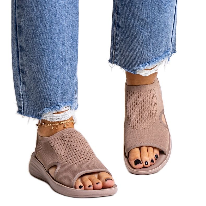 Bruna platåsandaler från Rawia