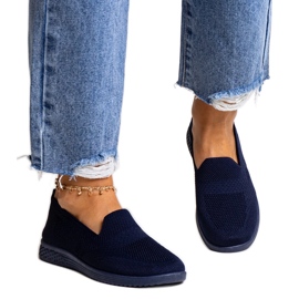 Marinblå Abadly slip-on sneakers